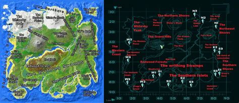 ARK - The Island Map Names and Locations | Game ark survival evolved ...