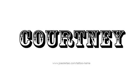 Courtney Name Tattoo Designs