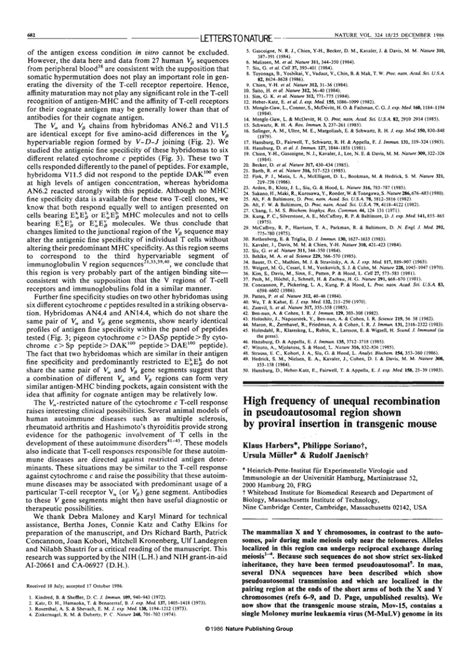 (PDF) High Frequency of Unequal Recombination in a Pseudoautosomal ...