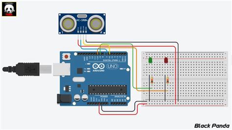 Arduino Uno Ultrasonic Sensor Circuit Diagram