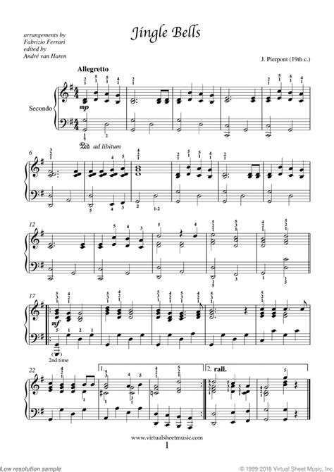 Very Easy Piano Four Hands Duets Sheet Music Songs [PDF]