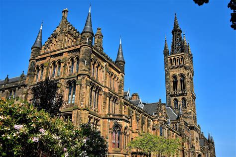 Main Building at the University of Glasgow in Glasgow, Scotland ...