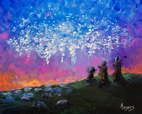 Host Of Angels Painting by Mike Moyers