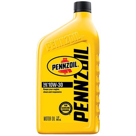 Pennzoil Conventional 10W30 Motor Oil, 5 qt with Bonus 1 Quart ...