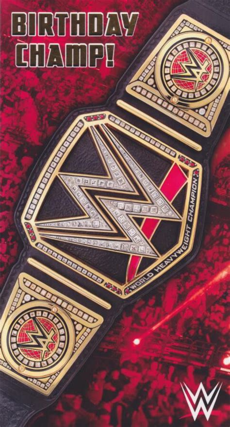 WWE Wrestling - Happy Birthday Champ Card - CardSpark