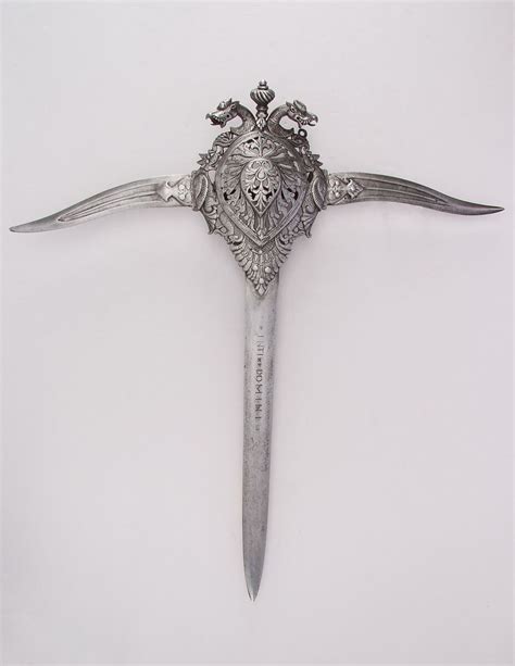 Dagger (Katar) | Indian, Thanjavur; central blade, German | The Met