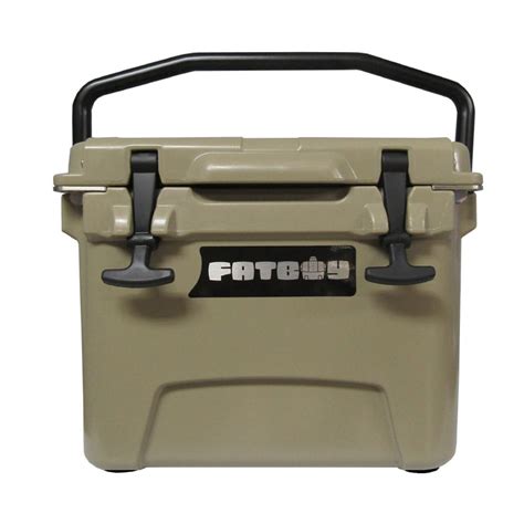 Fatboy 10QT Roto Molded Cooler Chest Ice Box Hard Lunch Box - Sand Tan ...