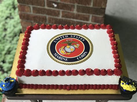 Marines cake. | Marine cake, Happy birthday marines, Marine corps birthday