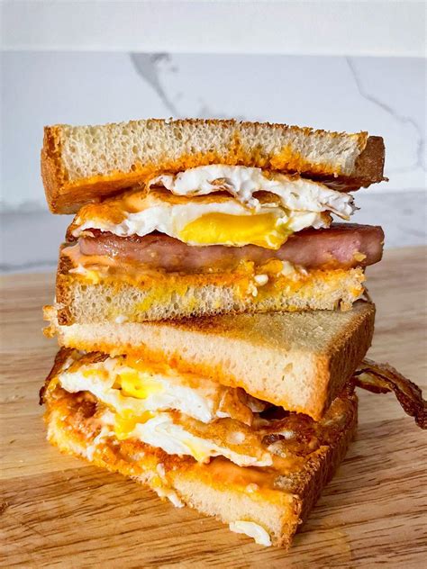 Spam and Eggs Sandwich with Spicy Mayo - Toast to Home