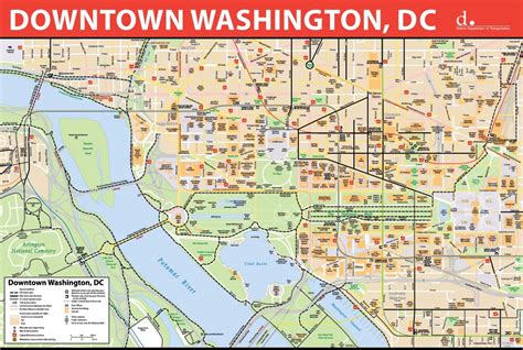 Washington Dc Map Of Attractions Printable Map - Printable Maps