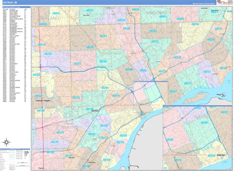 Maps of Detroit Michigan - marketmaps.com