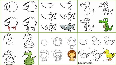 How To Draw Animals Step By Step For Kids Printable