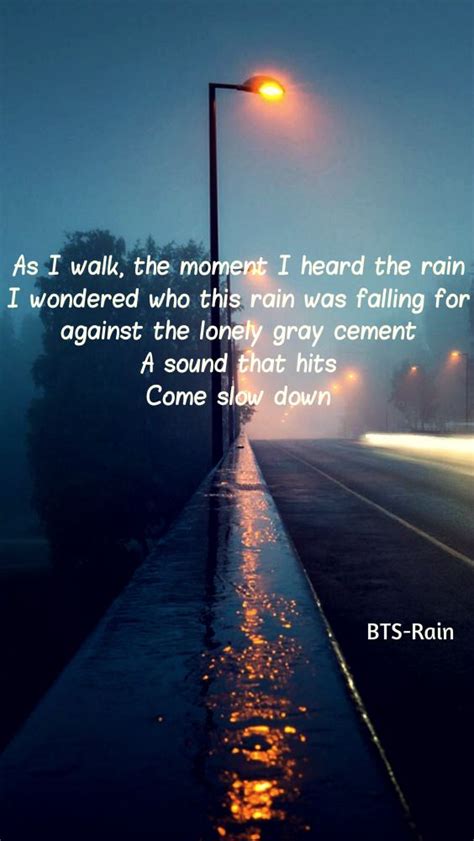 bts rain lyrics #BTS #Rain | Bts, Koke