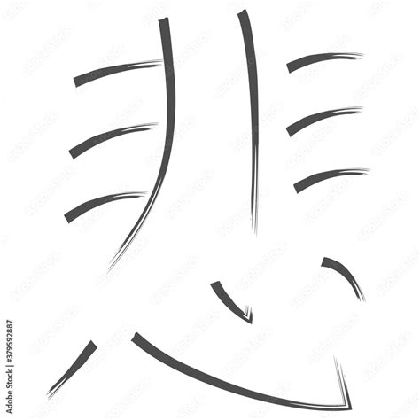 Japanese Calligraphy Vector Character for sad - hi, kanashii Stock ...