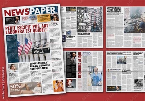 Newspaper Layout Design Templates