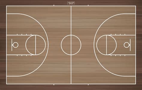 Top down view of basketball court 1346644 Vector Art at Vecteezy