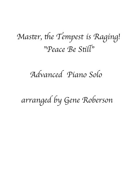 Master! The Tempest is Raging Advanced Piano Solo (arr. Gene Roberson ...