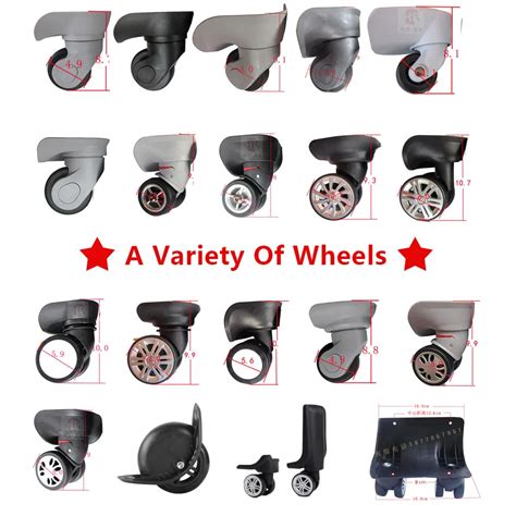 A pair/set Replacement Luggage Wheels Repair Travel Luggage Wheel ...