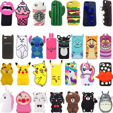 3D Hot Soft Silicone Rubber Cute Animal Cartoon Phone Case Cover Back ...