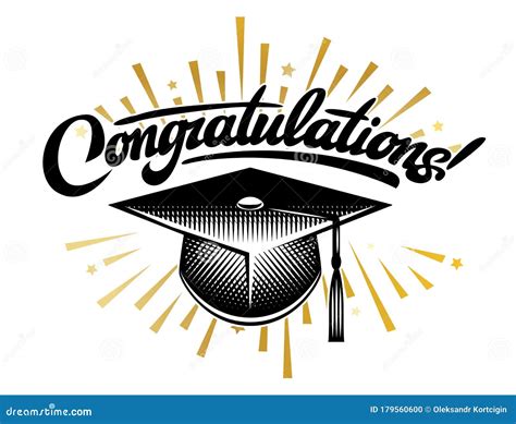 Graduation Vector Class. Congrats Grad Congratulations Graduate Stock ...