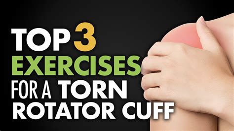 Top 3 Exercises for Torn Rotator Cuff - YouTube