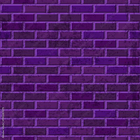 Vector purple brick wall seamless texture. Abstract architecture and ...