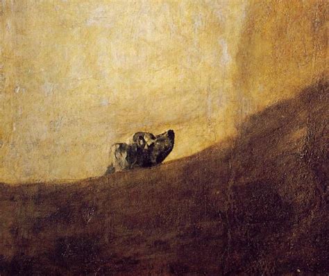 Francisco Goya: The Dog | Painting, Goya paintings, Francisco goya