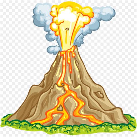 Volcano Island Clipart