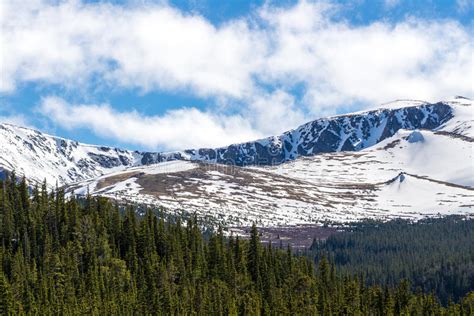 Mount Evans Colorado - Snow Cap Mountain Stock Image - Image of inspire ...