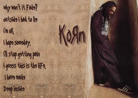 Korn - Deep Inside lyrics Korn Lyrics, Song Lyric Quotes, Music Quotes ...