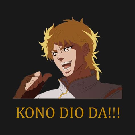 Check out this awesome 'Kono+Dio+Da%21%21' design on @TeePublic! | Jojo ...