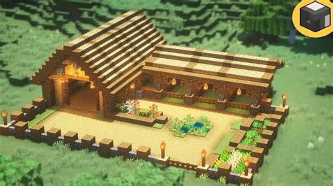 Minecraft: How to build BARN in Minecraft | Minecraft Building Ideas ...