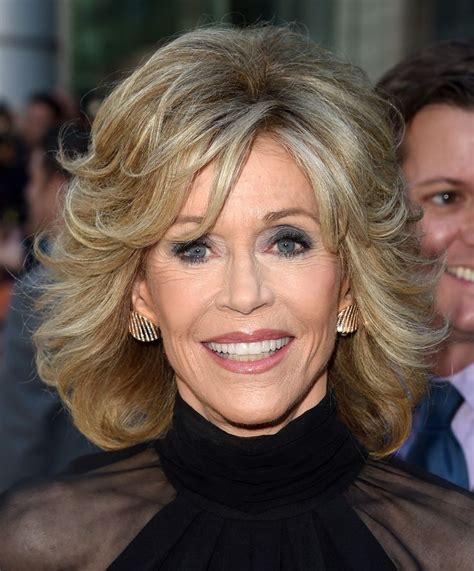 Jane Fonda Bob - Jane Fonda styled her hair into a layered bob for the ...