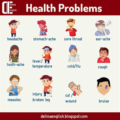 Most Common Health Problems: English Vocabulary and Worksheets #english ...