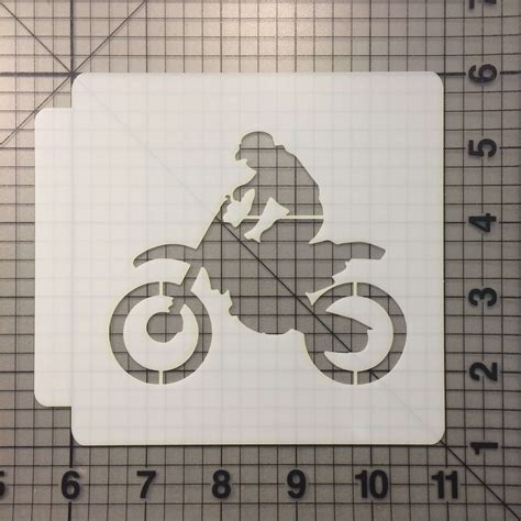 Dirt Bike Riding 783-B473 Stencil | JB Cookie Cutters