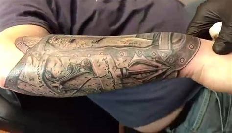 Assassins Creed half sleeve hidden blade hidden gun and armor | By ...