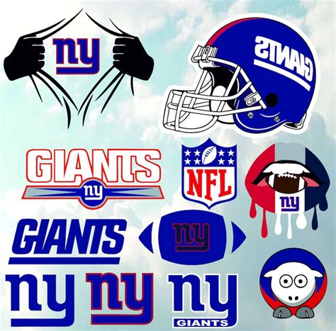 New York Giants logo vector svg eps dxf png jpg | Etsy