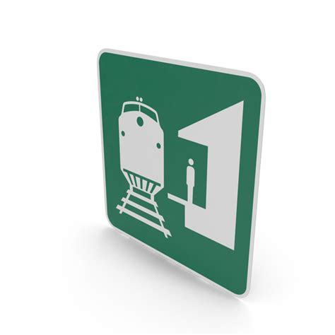 Train Station Sign 3D Object 2318169559 | Shutterstock