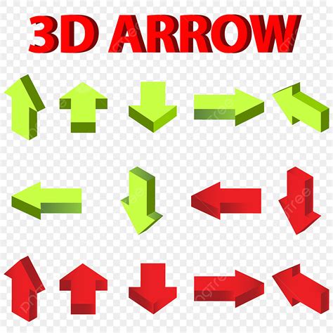 3D Arrow Clip Art