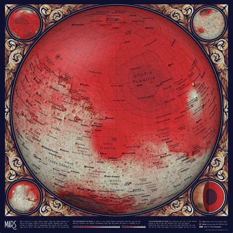 Mapping Mars: The Topography and Geology of the Red Planet - Vivid Maps