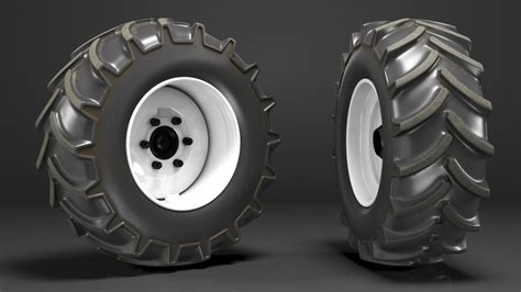 3D Tractor Wheel model | 3D Molier International