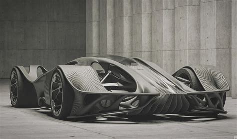 A Futuristic Supercar Model Born From Generative Design - 3Dnatives