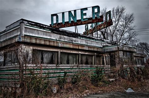 Abandoned Diner.. Reminds me of Abondoned Luncheonette by Hall & Oates ...