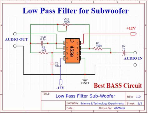 Low Pass Filter Amplifier