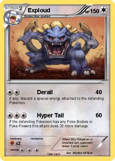 Pokémon Exploud 40 40 - Derail - My Pokemon Card