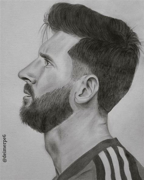 Leo Messi Portrait Drawing Retrato Dibujoalapiz Portrait Dibujo | Porn ...