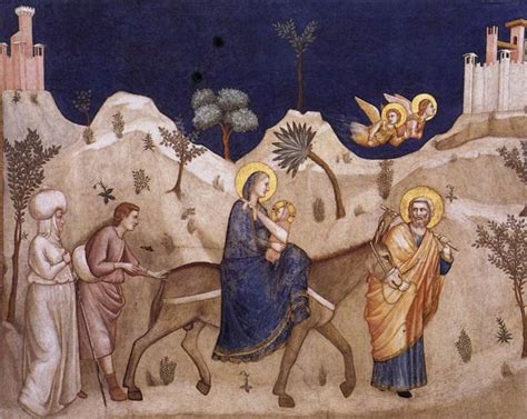 Flight into Egypt, c.1311 - c.1320 - Giotto - WikiArt.org