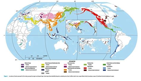 map of copper deposits worldwide | Geology, Science, Map