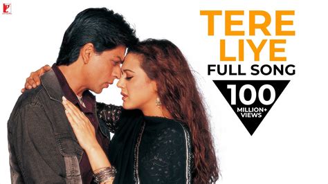 Tere Liye Song | Veer-Zaara | Shah Rukh Khan, Preity Zinta, Lata ...