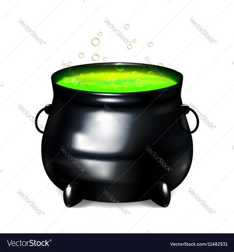 Halloween Witches Cauldron Drawing Royalty Free Vector Image